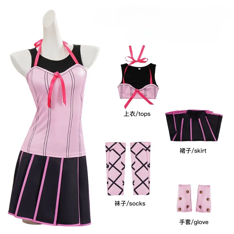 Anime Lucy Steel Cosplay Costume Pink Dress Black Top Skirt Full Set Swimsuit Role Play Outfit for Women Theme Party
Anime Lucy Steel Cosplay Costume Pink Dress Black Top Skirt Full Set Swimsuit Role Play Outfit for Women Theme Party