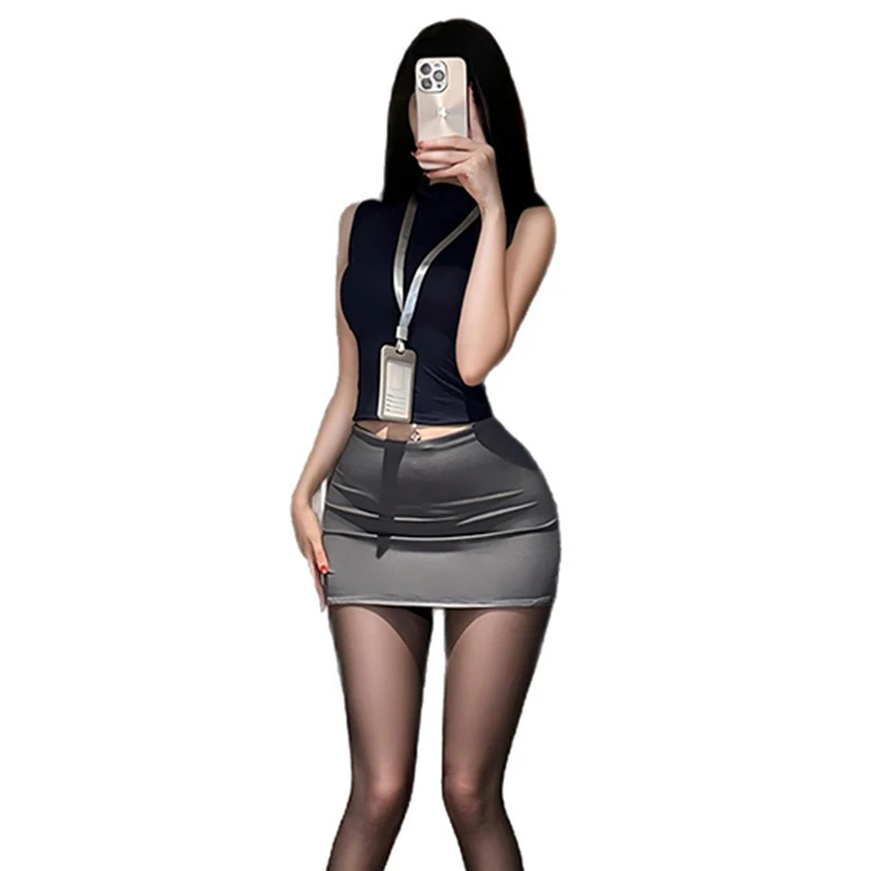 Big Size OL Secretary Office Role Play Outfit High Waist Fit Women Sexy Lingerie Hip Hugging Skirt Set Flight Attendant Uniform
Big Size OL Secretary Office Role Play Outfit High Waist Fit Women Sexy Lingerie Hip Hugging Skirt Set Flight Attendant Uniform