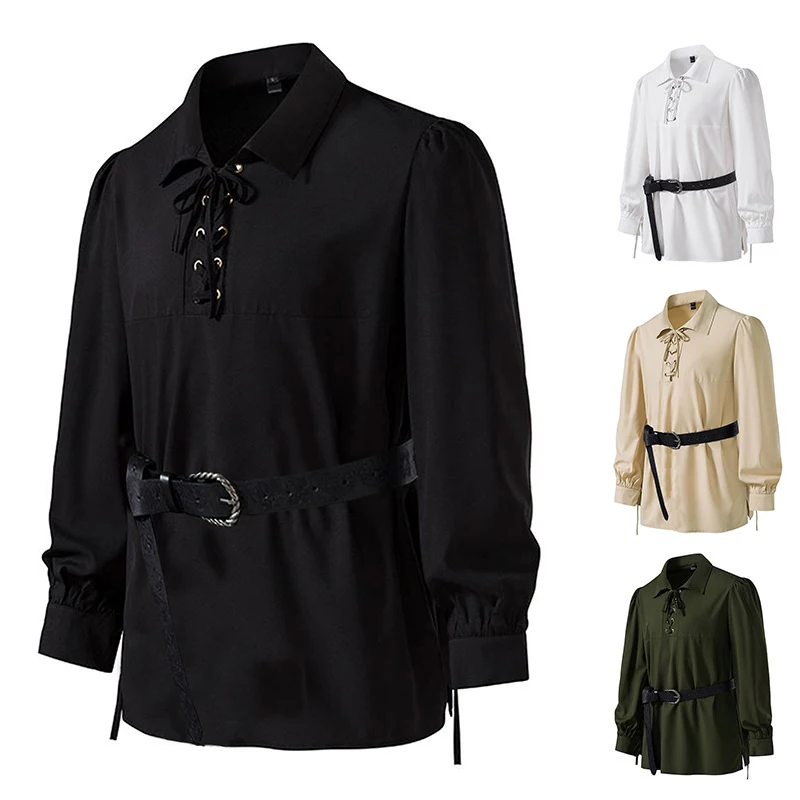 (Belt included)Design Shirts for Renaissance Pirate Viking Medieval Costume Belt
(Belt included)Design Shirts for Renaissance Pirate Viking Medieval Costume Belt