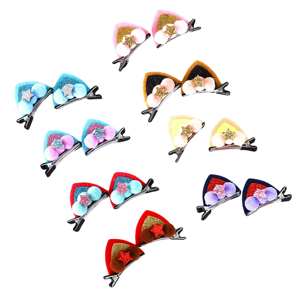 16PCS Cat Ear Hairpin Glitter Clips Headdress Kids Girls Accessories Novel Style Mood Color Change Infants Adults
16PCS Cat Ear Hairpin Glitter Clips Headdress Kids Girls Accessories Novel Style Mood Color Change Infants Adults