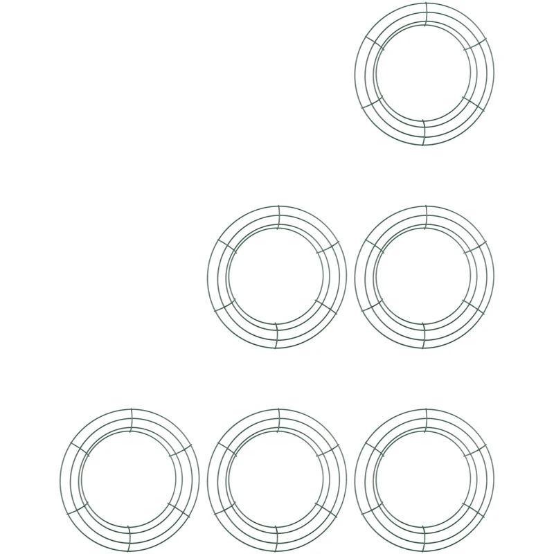 6 Pieces Dark Green Wire Wreath Rings Wire Wreath Frame For Christmas New Year Valentines Decoration (10 Inch)-A03I
6 Pieces Dark Green Wire Wreath Rings Wire Wreath Frame For Christmas New Year Valentines Decoration (10 Inch)-A03I