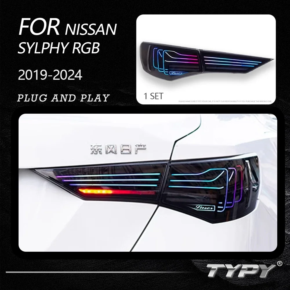 TYPY Dynamic Turn Signal Tail Lamp Automotive Accessories Upgrade Modified New LED For Nissan Sylphy Taillight RGB 2019-2024
TYPY Dynamic Turn Signal Tail Lamp Automotive Accessories Upgrade Modified New LED For Nissan Sylphy Taillight RGB 2019-2024