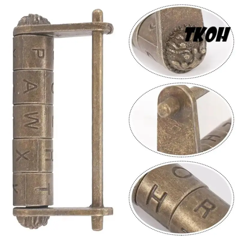 TKOH-Antique Chinese Lock Combination Lock Decorative Lock Lock Jewelry Box Lock Suitable For Cabinet Drawer
TKOH-Antique Chinese Lock Combination Lock Decorative Lock Lock Jewelry Box Lock Suitable For Cabinet Drawer
