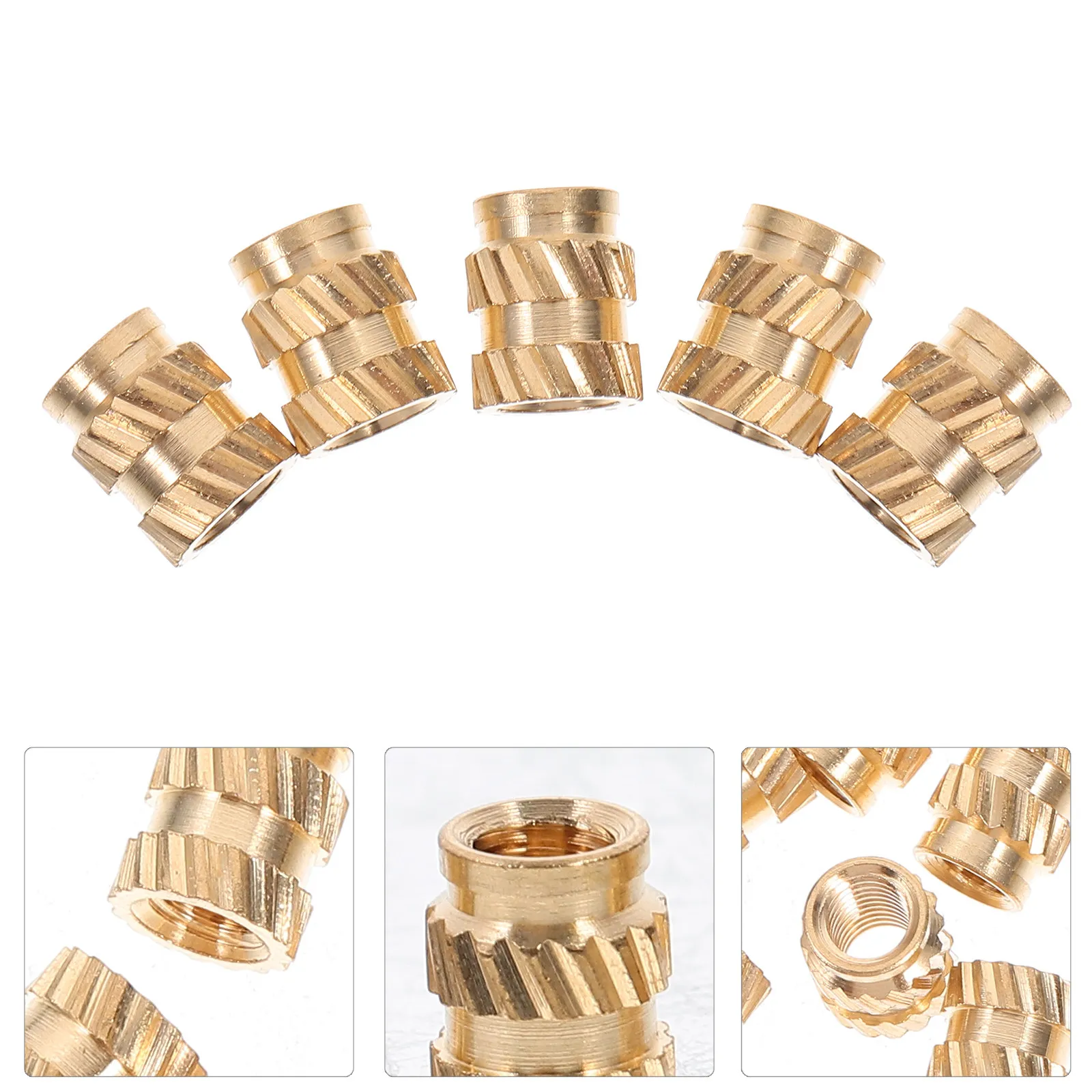 100Pcs Heat Set Insert Threaded Embedment Nut Female Thread Knurled Brass Threaded Inserts for 3D Printer Plastic Injection
100Pcs Heat Set Insert Threaded Embedment Nut Female Thread Knurled Brass Threaded Inserts for 3D Printer Plastic Injection