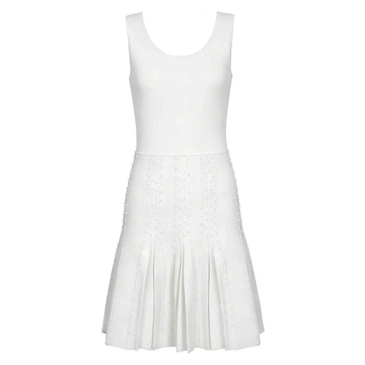 2692 High-Quality Summer New Fashionable Commuting Socialite Slim Fit And Slimming Pearl Sleeveless Short Knitted Dress
2692 High-Quality Summer New Fashionable Commuting Socialite Slim Fit And Slimming Pearl Sleeveless Short Knitted Dress