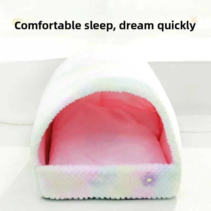 Thickened Semi-Enclosed House Villa Winter Warmth for Cats And Dogs Pet Supplies Home Comforter Pad by Qiuzhi Coler
Thickened Semi-Enclosed House Villa Winter Warmth for Cats And Dogs Pet Supplies Home Comforter Pad by Qiuzhi Coler