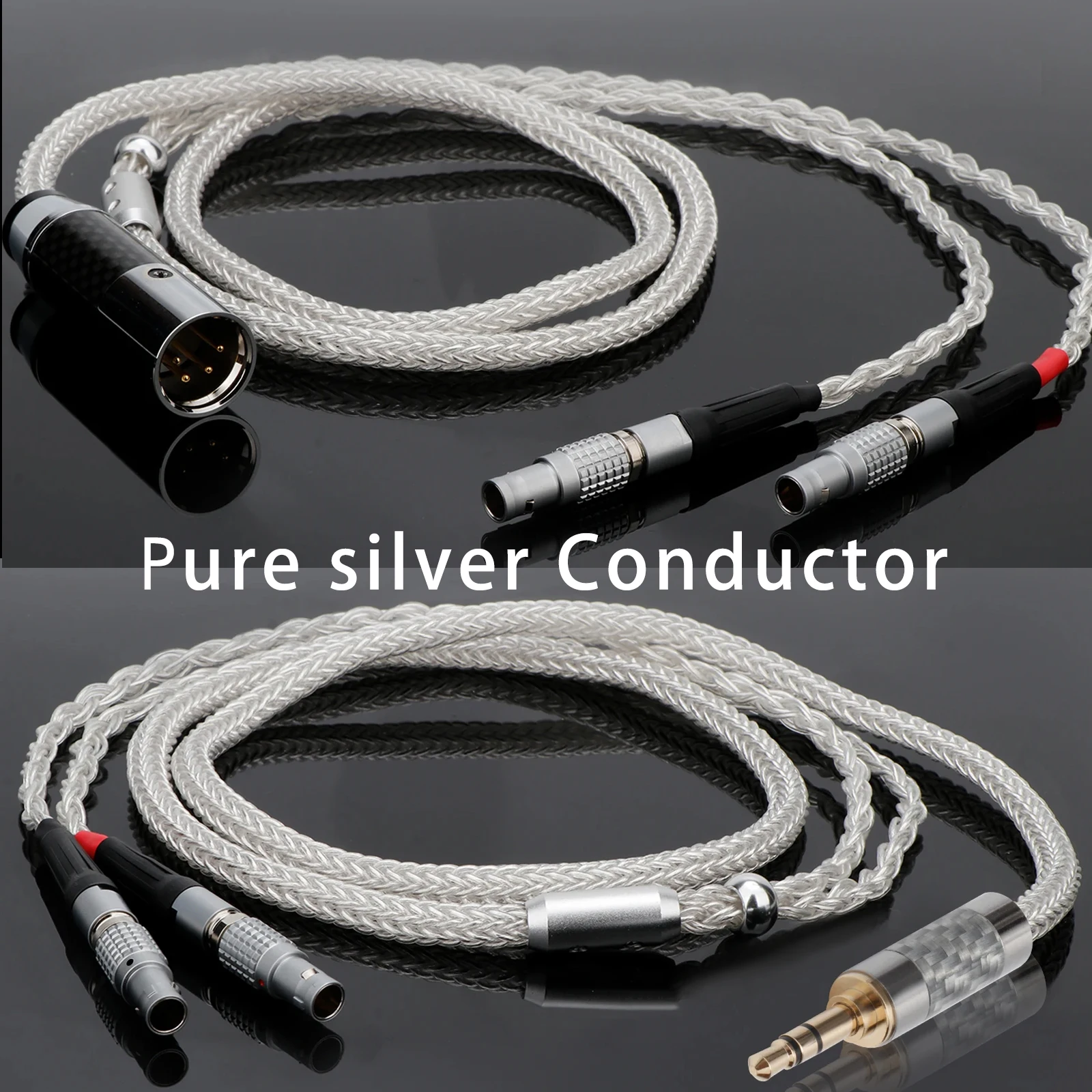 Pure Silver earphone cable 4PIN/3.5mm/2.5mm For Focal Utopia Fidelity Circumaural Headphone upgrade Audio Headset Cable
Pure Silver earphone cable 4PIN/3.5mm/2.5mm For Focal Utopia Fidelity Circumaural Headphone upgrade Audio Headset Cable