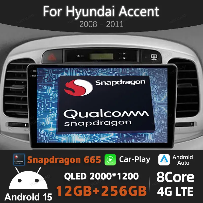 Android 15 Car Radio For Hyundai Accent 2008 - 2011 Head Unit 4G LTE 5G WIFI Qualcomm QLED GPS NAVI BT Multimedia Video Player
Android 15 Car Radio For Hyundai Accent 2008 - 2011 Head Unit 4G LTE 5G WIFI Qualcomm QLED GPS NAVI BT Multimedia Video Player