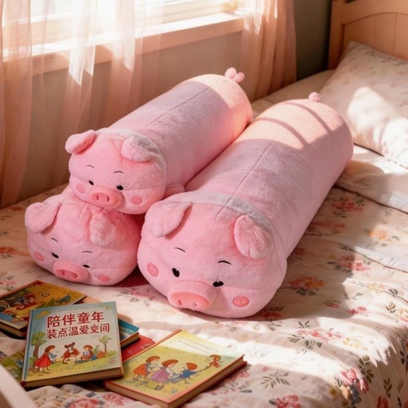 Adult Pillow Cushion Cute Pink Pig Long Plush Lumbar Support Decorative Throw Pillow for Home Bed Sofa
Adult Pillow Cushion Cute Pink Pig Long Plush Lumbar Support Decorative Throw Pillow for Home Bed Sofa