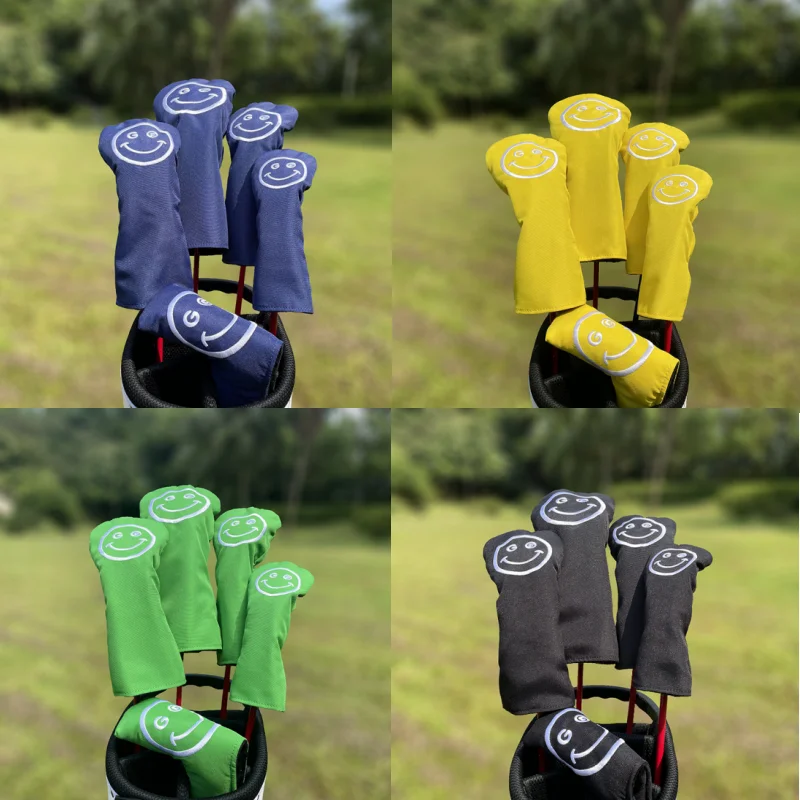 Smile Golf Club sleeve head protection sleeve Driver Wood Hybrid covers l-shaped putter sleeve
Smile Golf Club sleeve head protection sleeve Driver Wood Hybrid covers l-shaped putter sleeve