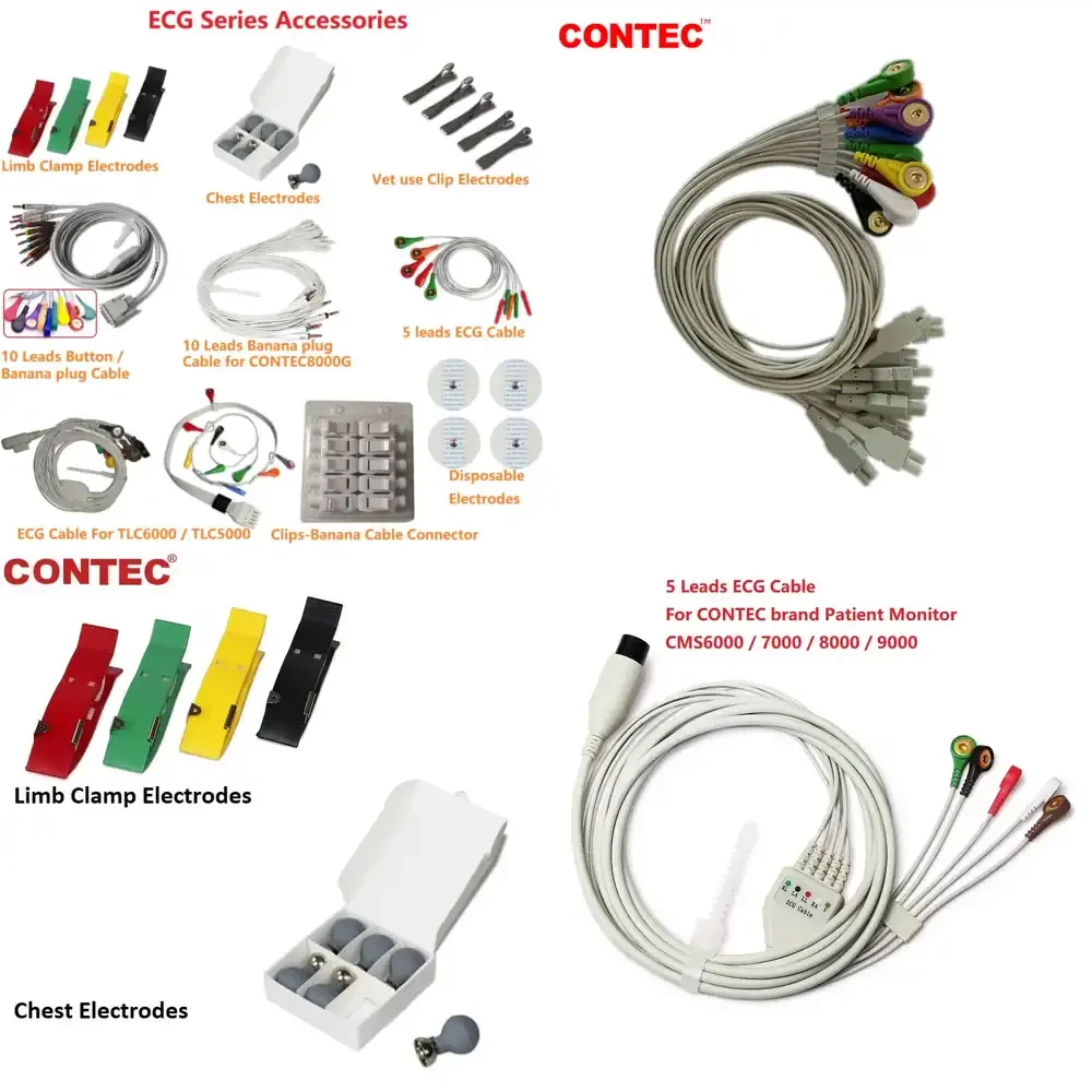 Accessories for CON-TEC, EC-G Monitor, EC-G Holter
Accessories for CON-TEC, EC-G Monitor, EC-G Holter