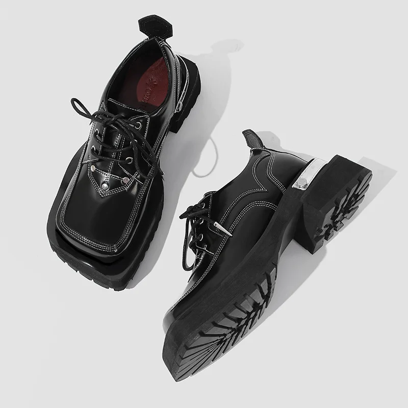 Fashion Women Platform Shoes Spring 2023 Square Toe Leather High Quality Causal Loafers Female Thick Heels Lady Footwear B184
Fashion Women Platform Shoes Spring 2023 Square Toe Leather High Quality Causal Loafers Female Thick Heels Lady Footwear B184