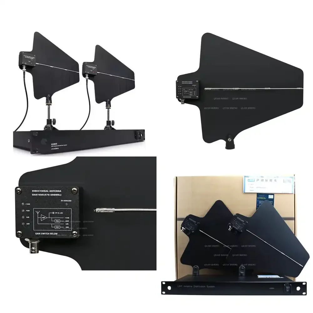UA844/Swb Uhf Active Antenna Splitter Wireless Microphone signal Amplifier
UA844/Swb Uhf Active Antenna Splitter Wireless Microphone signal Amplifier
