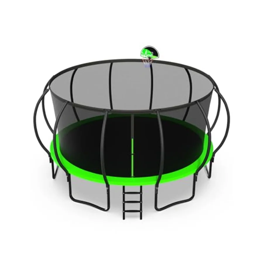 Backyard trampoline for adults and kids 1000LBS capacity 10FT diameter no-gap design pumpkin color safe enclosure net basketbal
Backyard trampoline for adults and kids 1000LBS capacity 10FT diameter no-gap design pumpkin color safe enclosure net basketbal