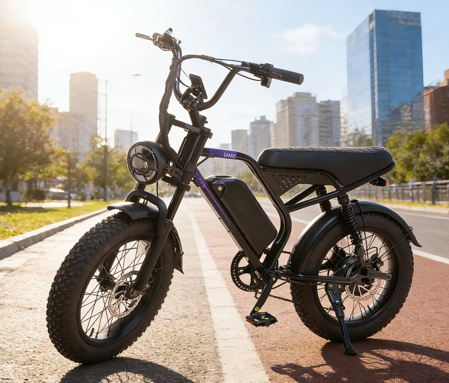 Electric Off Road Mountain Bike, 48V500W, Seven Speed, Fat Tires,Disc Brake,Shock Absorption, Lithium Battery, Front Rear Lights
Electric Off Road Mountain Bike, 48V500W, Seven Speed, Fat Tires,Disc Brake,Shock Absorption, Lithium Battery, Front Rear Lights