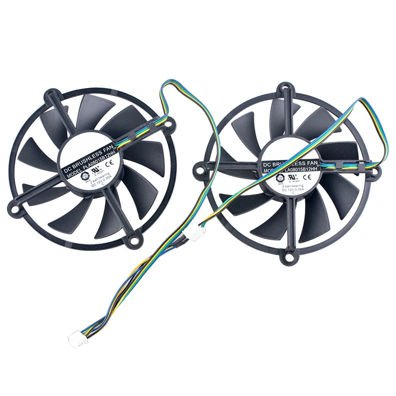 PLA08015B12HH DC12V 0.35A 4pin Dual ball bearing cooling fan for GTX260 GTX250 graphics card
PLA08015B12HH DC12V 0.35A 4pin Dual ball bearing cooling fan for GTX260 GTX250 graphics card