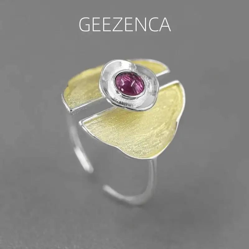 Кольца GEEZENCA S925 из серебра с двухцветным покрытием, женские кольца с гранатом и аквамарином, дизайнерское кольцо с натуральным камнем, регулируемое по размеру
Кольца GEEZENCA S925 из серебра с двухцветным покрытием, женские кольца с гранатом и аквамарином, дизайнерское кольцо с натуральным камнем, регулируемое по размеру