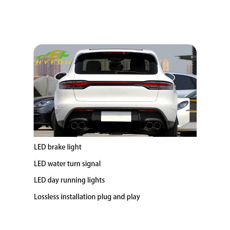 CL Лидер продаж для Porsche Macan95B 95B.1 95B.2 95B.3 2014-2024, обновленная установка через стиль, светодиодные дымчатые задние задние фонари, вилка
CL Лидер продаж для Porsche Macan95B 95B.1 95B.2 95B.3 2014-2024, обновленная установка через стиль, светодиодные дымчатые задние задние фонари, вилка
