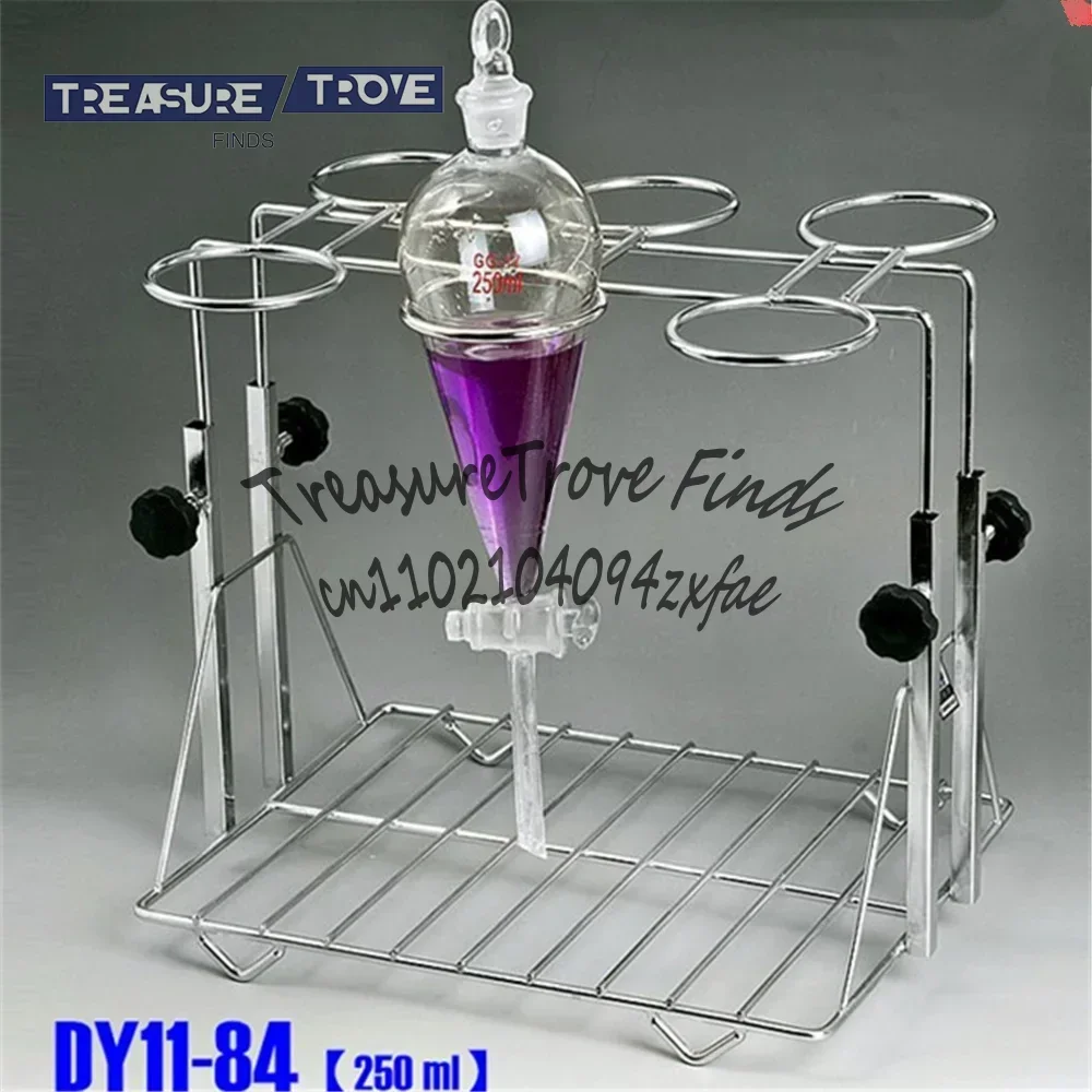 304 Stainless Steel Liftable Stainless Steel Separating Funnel Stand Support for 500ml W 6 Holes Lab Supplies
304 Stainless Steel Liftable Stainless Steel Separating Funnel Stand Support for 500ml W 6 Holes Lab Supplies
