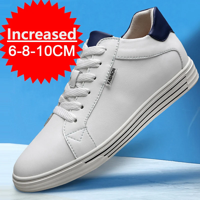 New Fashion Genuine Leather Elevator Shoes for Men 6cm Invisible Height Increase White Sneakers Cortex Heightening Casual Shoes 
New Fashion Genuine Leather Elevator Shoes for Men 6cm Invisible Height Increase White Sneakers Cortex Heightening Casual Shoes