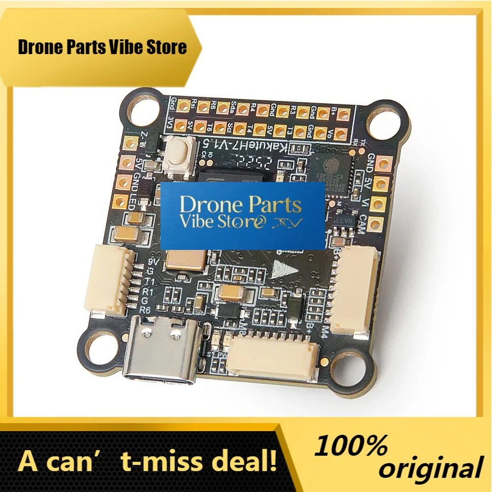 Drone PartsHolyBro Kakute H7 V1.5 Flight Controller ICM-42688P H743 Onboard OSD/Bluetooth/Baro Dual BEC 30.5X30.5mm 2-8S For RC
Drone PartsHolyBro Kakute H7 V1.5 Flight Controller ICM-42688P H743 Onboard OSD/Bluetooth/Baro Dual BEC 30.5X30.5mm 2-8S For RC