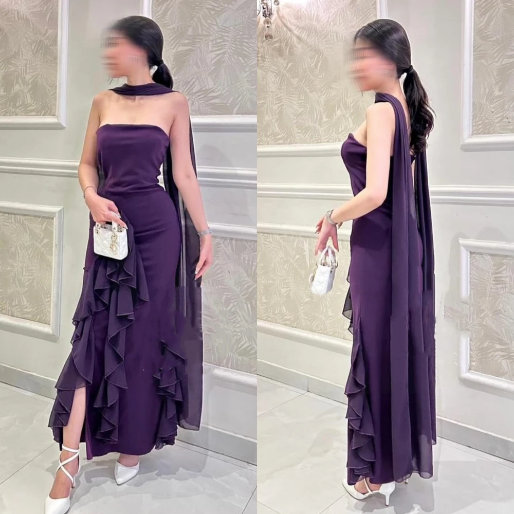 Customized s Ruffles Draped Party Sheath Strapless Bespoke Occasion Gown Long Dresses
Customized s Ruffles Draped Party Sheath Strapless Bespoke Occasion Gown Long Dresses