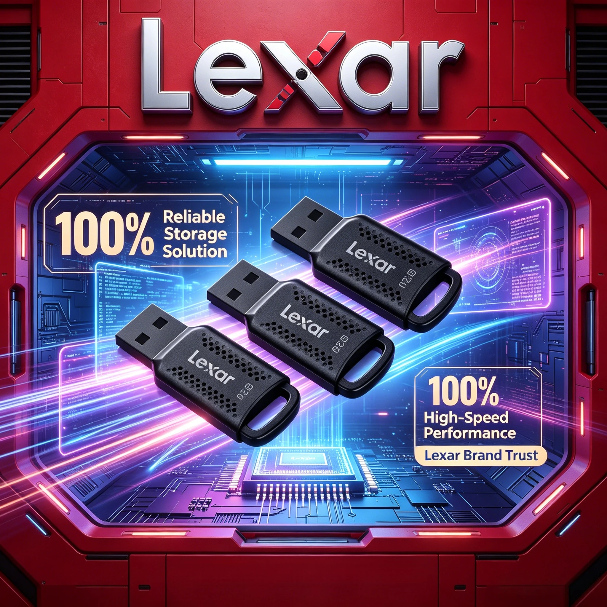 Lexar V400 USB 3.2 Flash Drive: High-Speed Pen Drive Available in 32GB/64GB/128GB, Original Quality Memory Stick for Computers
Lexar V400 USB 3.2 Flash Drive: High-Speed Pen Drive Available in 32GB/64GB/128GB, Original Quality Memory Stick for Computers