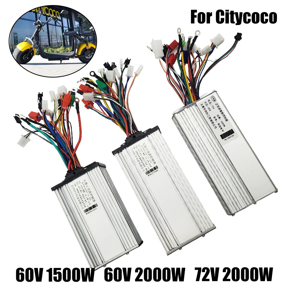 For Citycoco Scooter Harley Scooter With Three speed Controller Electric Scooter Universal Parts 60V 72V 1500W 2000W Controller
For Citycoco Scooter Harley Scooter With Three speed Controller Electric Scooter Universal Parts 60V 72V 1500W 2000W Controller