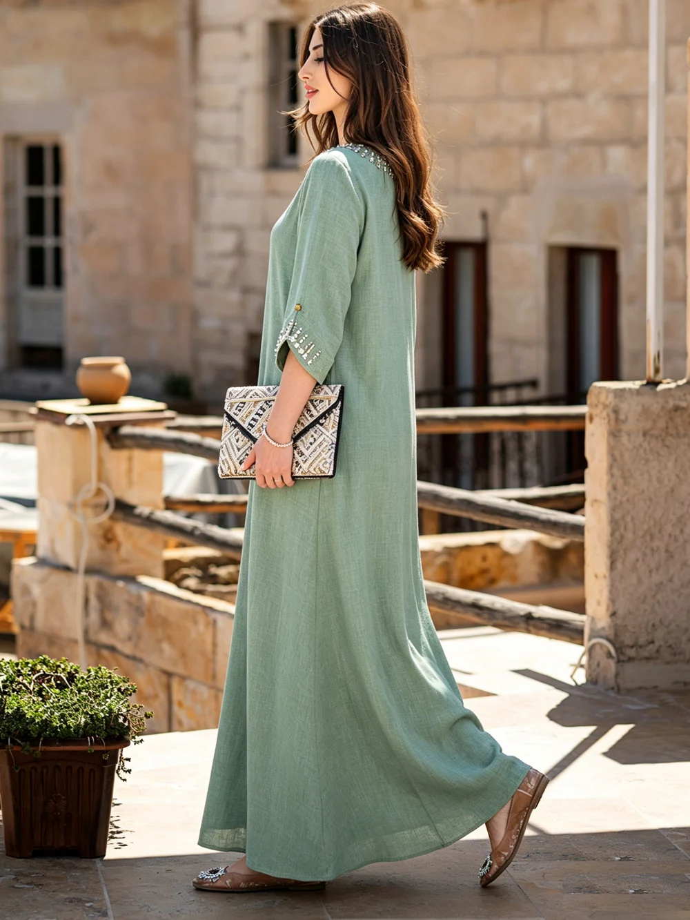 Diamond Decor Abaya Dubai Kaftan Muslim Women Dresses Arabic Robe Fashion Islam Clothing Caftan Morocco Femme Musulmane Abayas
Diamond Decor Abaya Dubai Kaftan Muslim Women Dresses Arabic Robe Fashion Islam Clothing Caftan Morocco Femme Musulmane Abayas