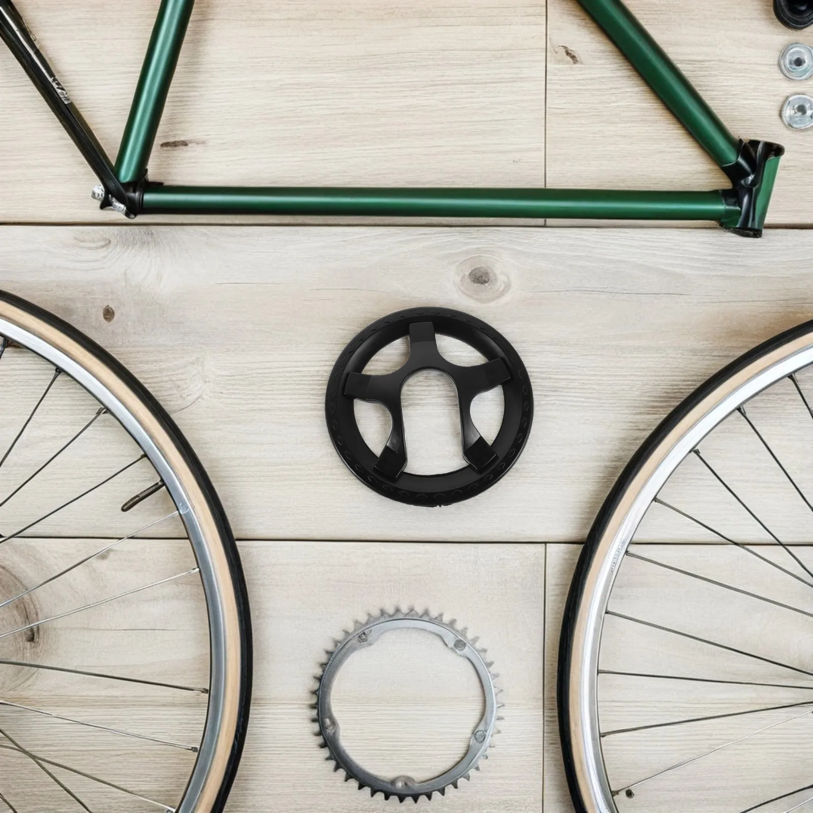 Bicycle Chainring Guard 36T Universal Five-Hole Crankset Cover For Mountain Bike Road Bike Fixed Gear Easy Install Chain 
Bicycle Chainring Guard 36T Universal Five-Hole Crankset Cover For Mountain Bike Road Bike Fixed Gear Easy Install Chain