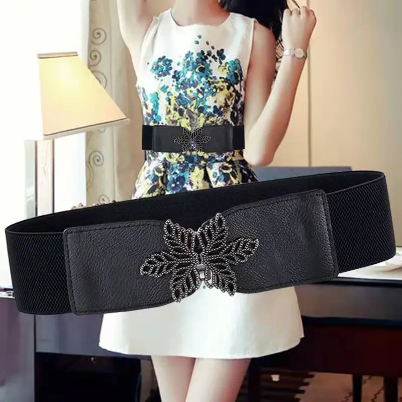 Women's Luxury Fashion Loose Tight Waist Seal Flower Buckle Elastic Waistband Down Sweater Dress Accessories Belt for Woman
Women's Luxury Fashion Loose Tight Waist Seal Flower Buckle Elastic Waistband Down Sweater Dress Accessories Belt for Woman