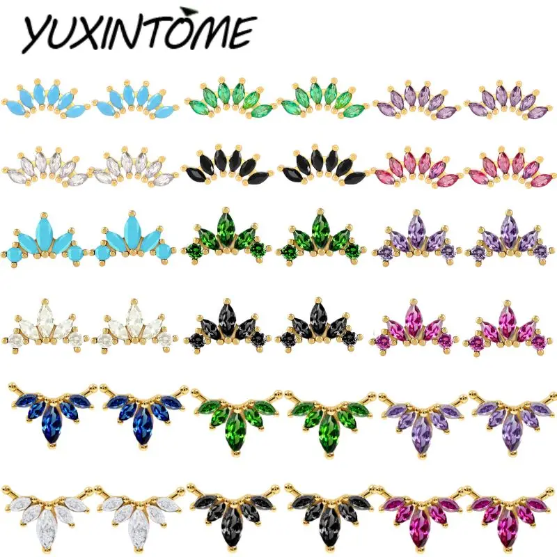 925 Sterling Silver Needle Crystal Flower Earrings for Women Turquoise Exquisite Stud Earrings Wedding Luxury Jewelry Gift
925 Sterling Silver Needle Crystal Flower Earrings for Women Turquoise Exquisite Stud Earrings Wedding Luxury Jewelry Gift