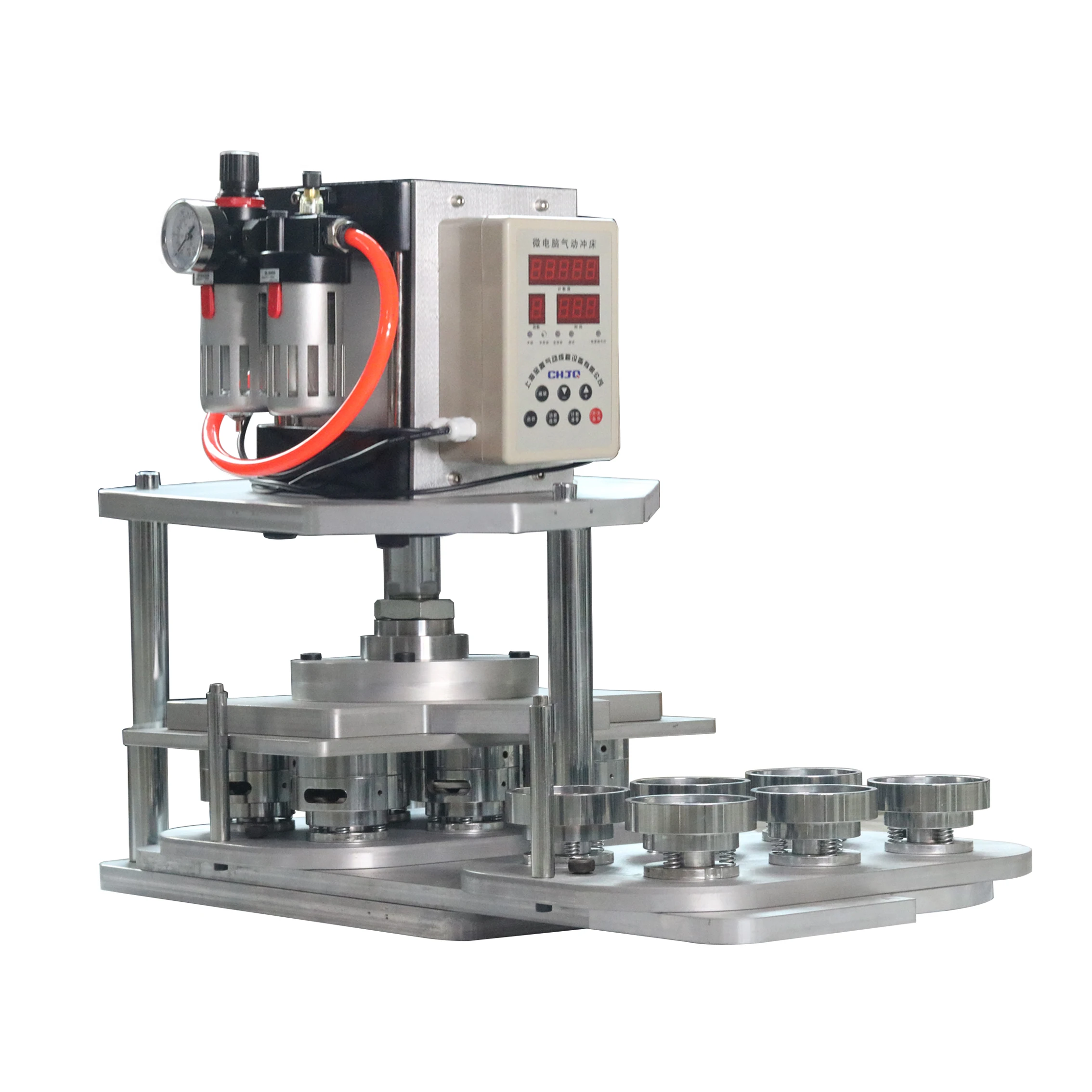 Pneumatic Badge Machine with 6PCS 58mm Mould
Pneumatic Badge Machine with 6PCS 58mm Mould