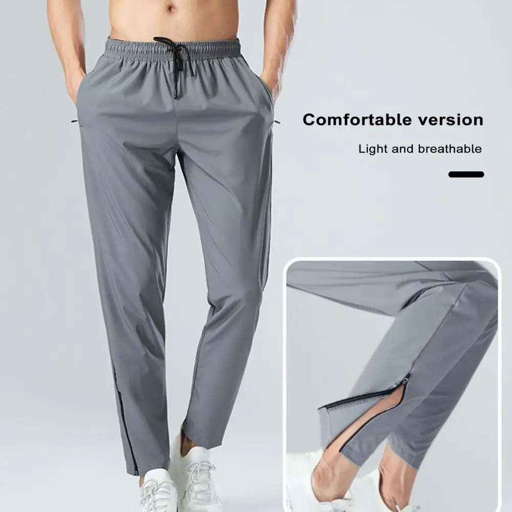 Men Sports Pants Ice Silk Quick Dry Solid Color Elastic Waist Soft Loose Pockets Stretchy Breathable Jogging Gym Long Trousers
Men Sports Pants Ice Silk Quick Dry Solid Color Elastic Waist Soft Loose Pockets Stretchy Breathable Jogging Gym Long Trousers