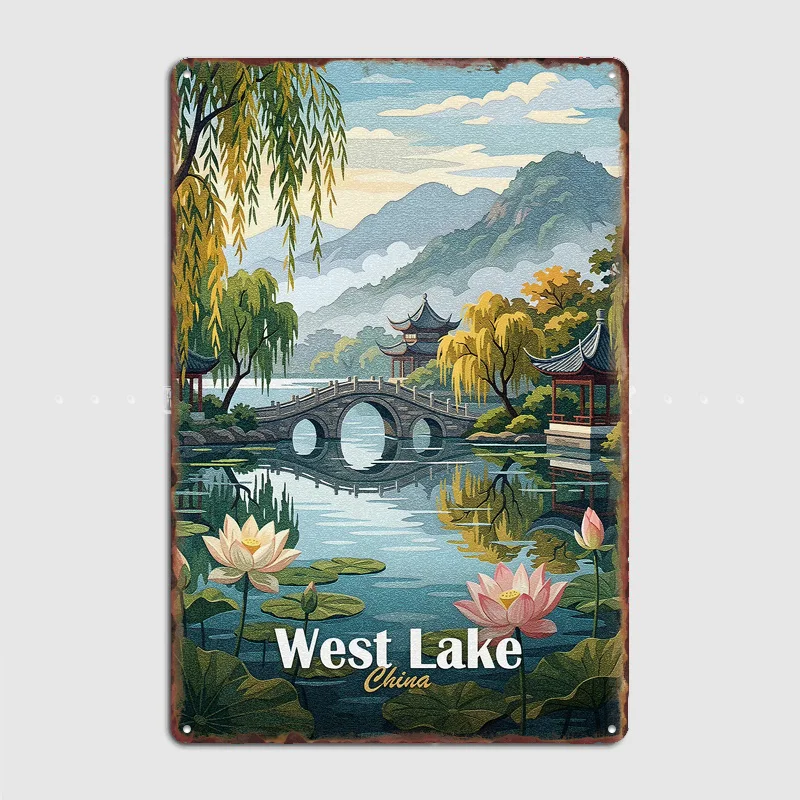 West Lake China Landscape Scenery Travel Poster Metal Sign Bar Custom Bedroom Indoor Home Wall Decor Posters Room Decoration
West Lake China Landscape Scenery Travel Poster Metal Sign Bar Custom Bedroom Indoor Home Wall Decor Posters Room Decoration