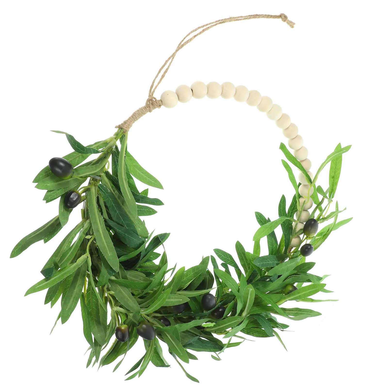 Artificial Wreath Wooden Beads Olive Garland Home Decor Door Hanging Wall Pendant Banquet Floral Arrangement
Artificial Wreath Wooden Beads Olive Garland Home Decor Door Hanging Wall Pendant Banquet Floral Arrangement