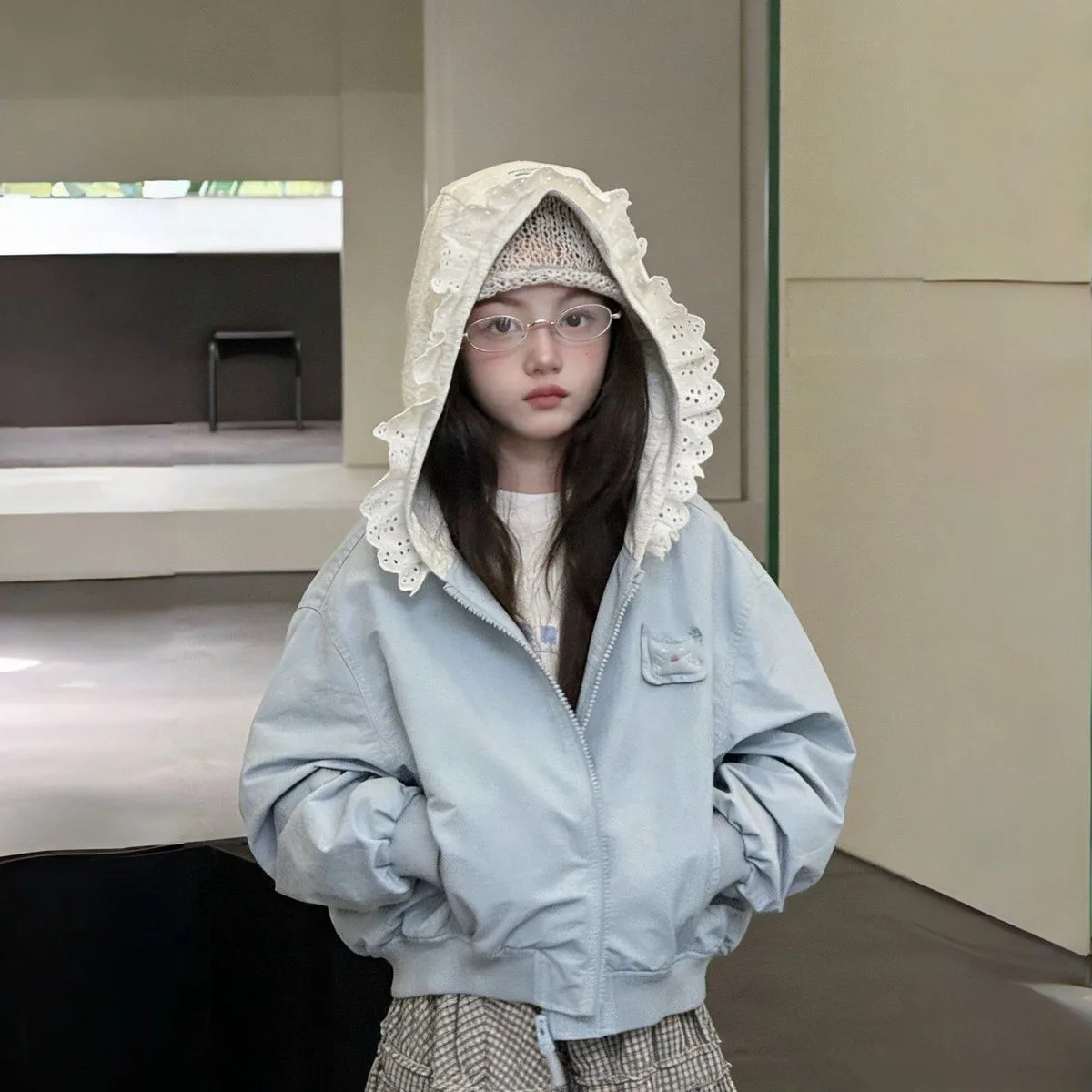 Girls Korean Style Lace Trim Hoodie Jacket Spring Autumn New Fashion Children's Casual Top with Hat Casual Coat
Girls Korean Style Lace Trim Hoodie Jacket Spring Autumn New Fashion Children's Casual Top with Hat Casual Coat