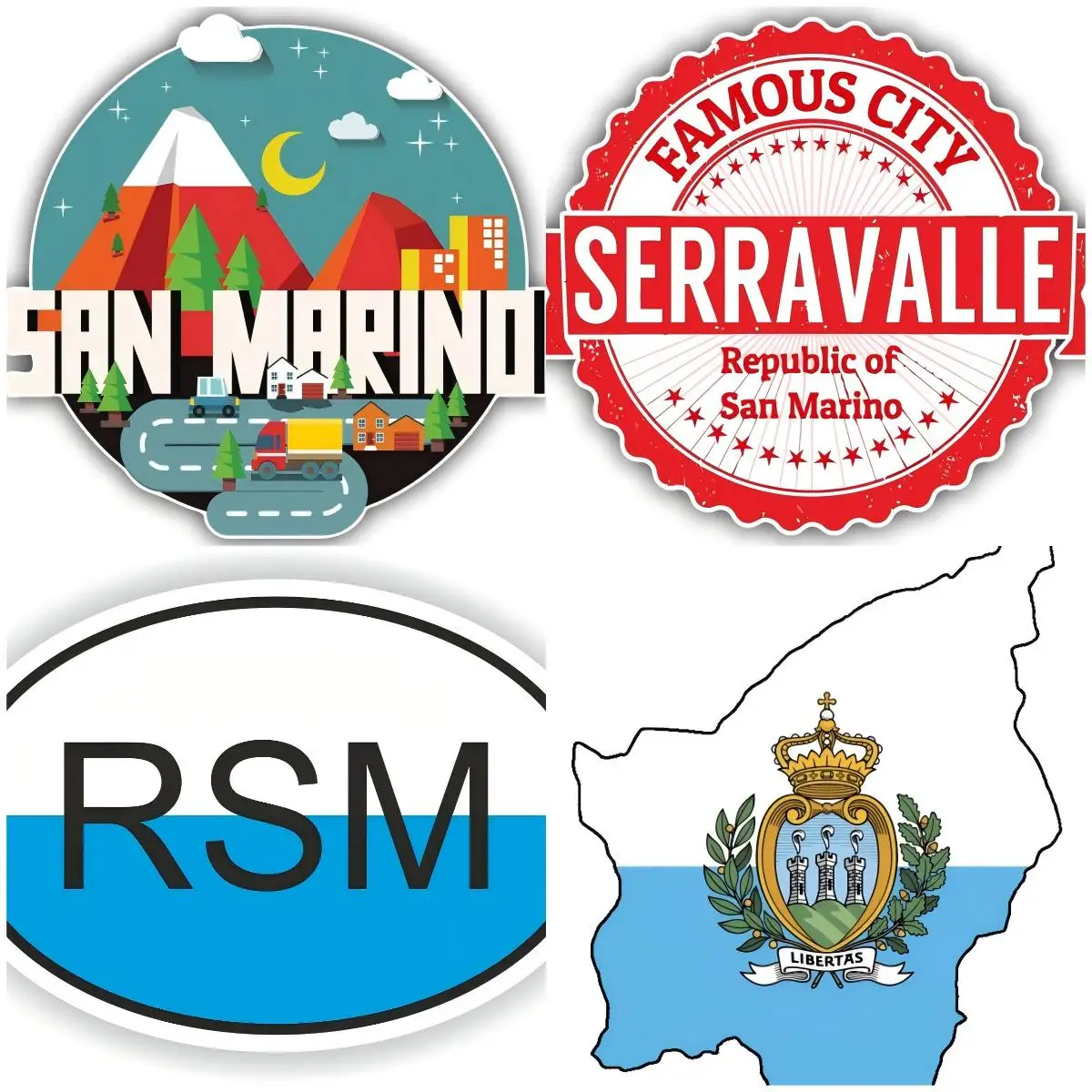 San Marino Italy Garbage Rubber Stamp Car Bumper Sticker Decal 
San Marino Italy Garbage Rubber Stamp Car Bumper Sticker Decal
