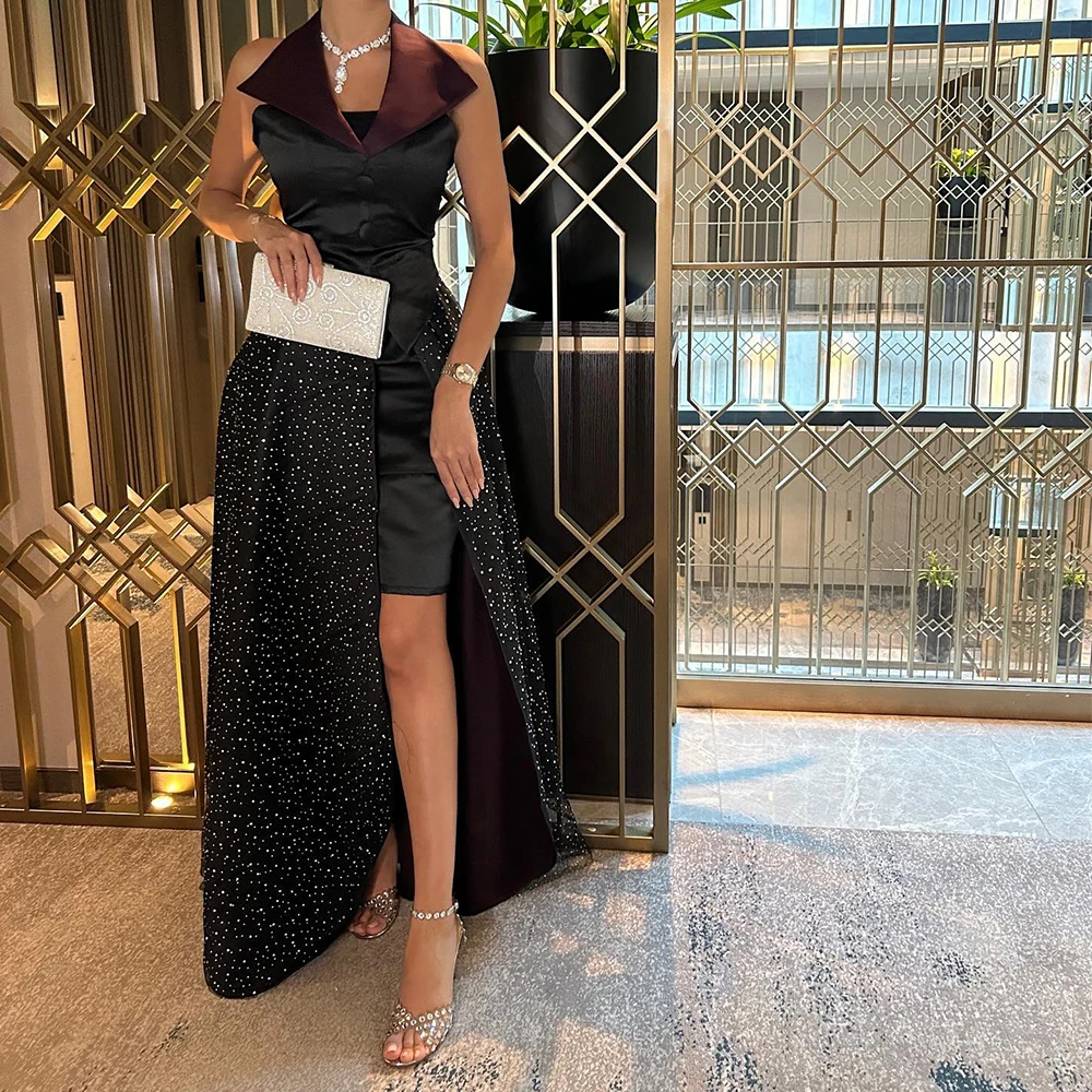 Customized Fashion Crystal V-Neck Jersey Sleeveless Evening Dress Elegant Straight Panel Train Party Dress Vestido De Noche
Customized Fashion Crystal V-Neck Jersey Sleeveless Evening Dress Elegant Straight Panel Train Party Dress Vestido De Noche