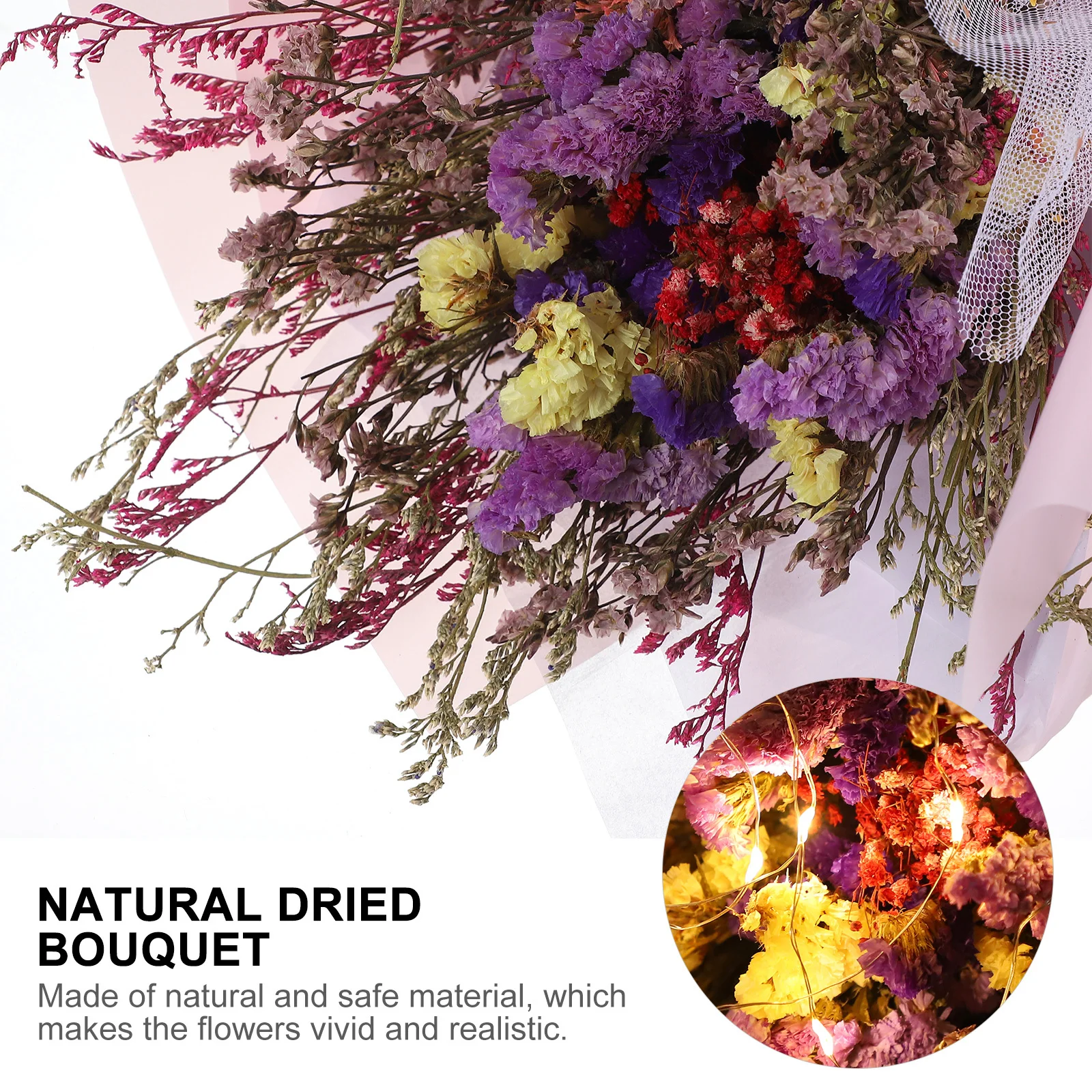 1Set Natural Dried Bouquet Premium Decorative Dried Flower Arrangement for Wedding Home Photo Props Romantic Gift
1Set Natural Dried Bouquet Premium Decorative Dried Flower Arrangement for Wedding Home Photo Props Romantic Gift