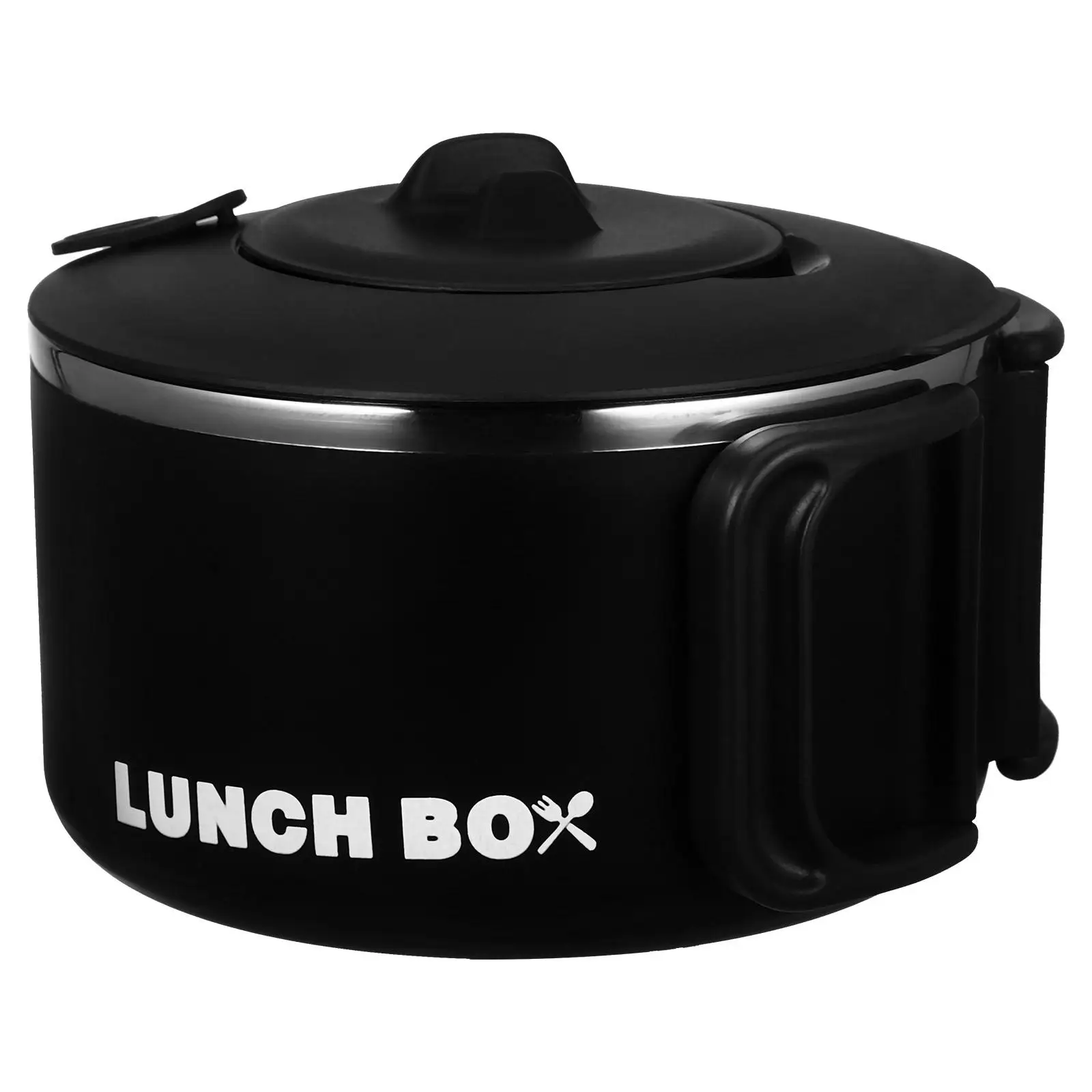 Portable Noodle Bowl Large Capacity Food Container Round Shape Black Color Storage Reusable Metal Material
Portable Noodle Bowl Large Capacity Food Container Round Shape Black Color Storage Reusable Metal Material