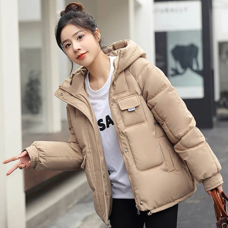 2022 New Winter Women's Coat Casual Thickened Hooded Cotton Cushion Overcomes Korean Loose Winter Clothes Women Short Jacket
2022 New Winter Women's Coat Casual Thickened Hooded Cotton Cushion Overcomes Korean Loose Winter Clothes Women Short Jacket