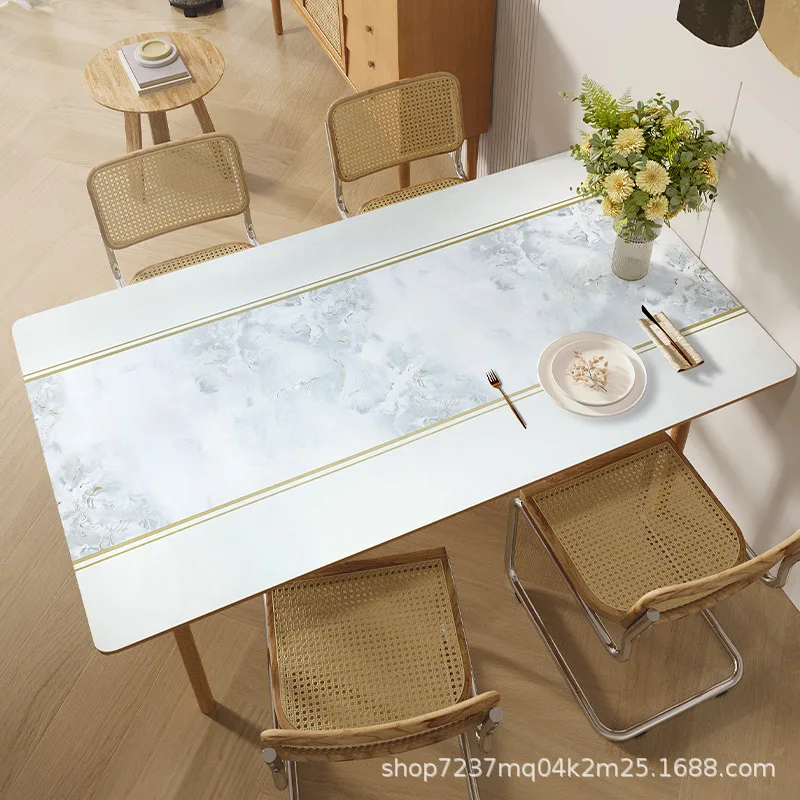 2024 Light luxury high-end dining table tablecloth, no wash, oil proof, waterproof coffee table mat
2024 Light luxury high-end dining table tablecloth, no wash, oil proof, waterproof coffee table mat