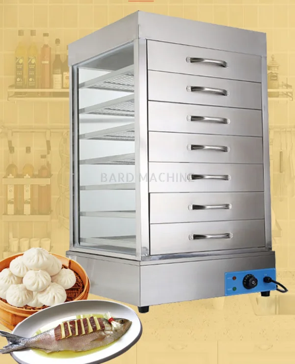 Electric Heating 2200W Tabletop Multi-layer Insulation Heating Steamer Steamed Bun Machine for Convenience Store
Electric Heating 2200W Tabletop Multi-layer Insulation Heating Steamer Steamed Bun Machine for Convenience Store