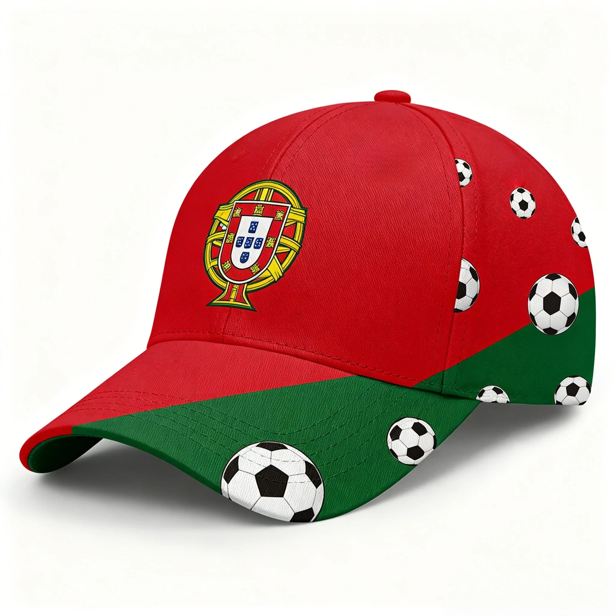 2026 Portugal Style Football 3D Print Baseball Cap, One Size Sport Hat with Coat of Arms and Soccer Logo
2026 Portugal Style Football 3D Print Baseball Cap, One Size Sport Hat with Coat of Arms and Soccer Logo