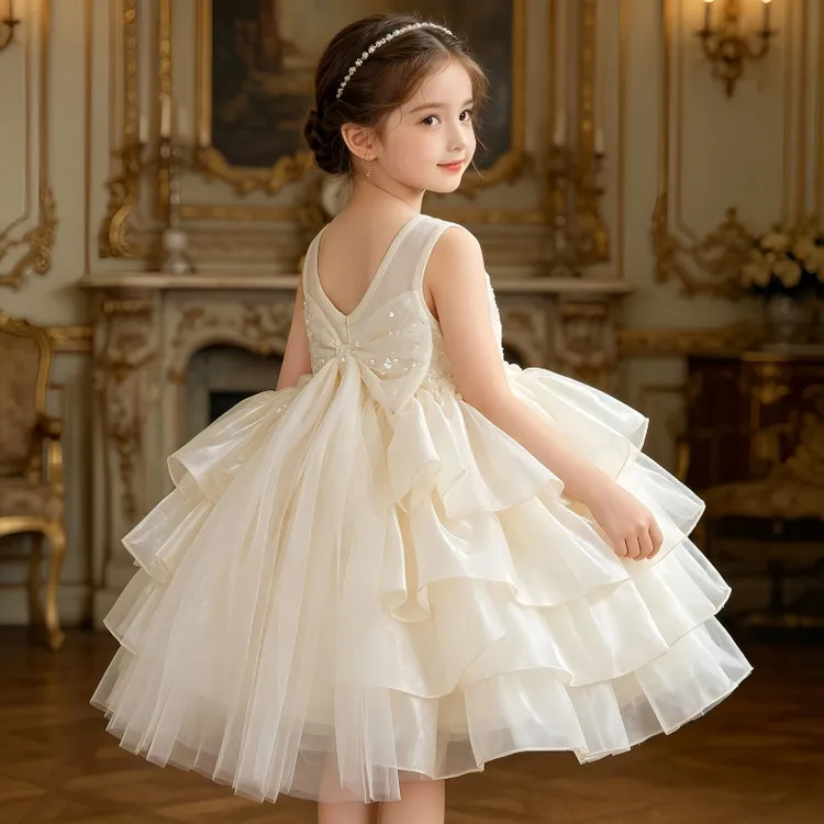 Girls Dress Temperament Princess Dress Sleeveless 2026 Summer New Girls Sequin Sweet Bow Puff Mesh Dress
Girls Dress Temperament Princess Dress Sleeveless 2026 Summer New Girls Sequin Sweet Bow Puff Mesh Dress