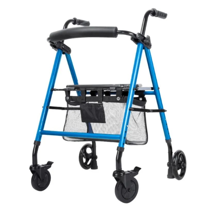 The old man to help line device cart can sit step walking light folding multi-function four-wheel help walking aid
The old man to help line device cart can sit step walking light folding multi-function four-wheel help walking aid