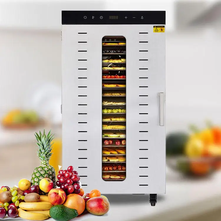 Commercial 24 Trays Stainless Steel Grain Dehydrator Machine Hot Air Fruit Dryer Dehydrator
Commercial 24 Trays Stainless Steel Grain Dehydrator Machine Hot Air Fruit Dryer Dehydrator