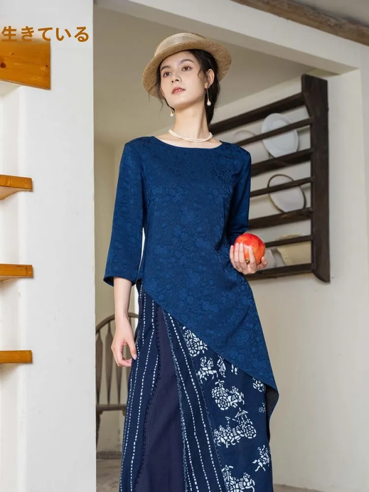New Autumn Winter Irregular Hem irt Women's round Ne ort Sve Casual Faion Polyester Blend a Life on the Left
New Autumn Winter Irregular Hem irt Women's round Ne ort Sve Casual Faion Polyester Blend a Life on the Left
