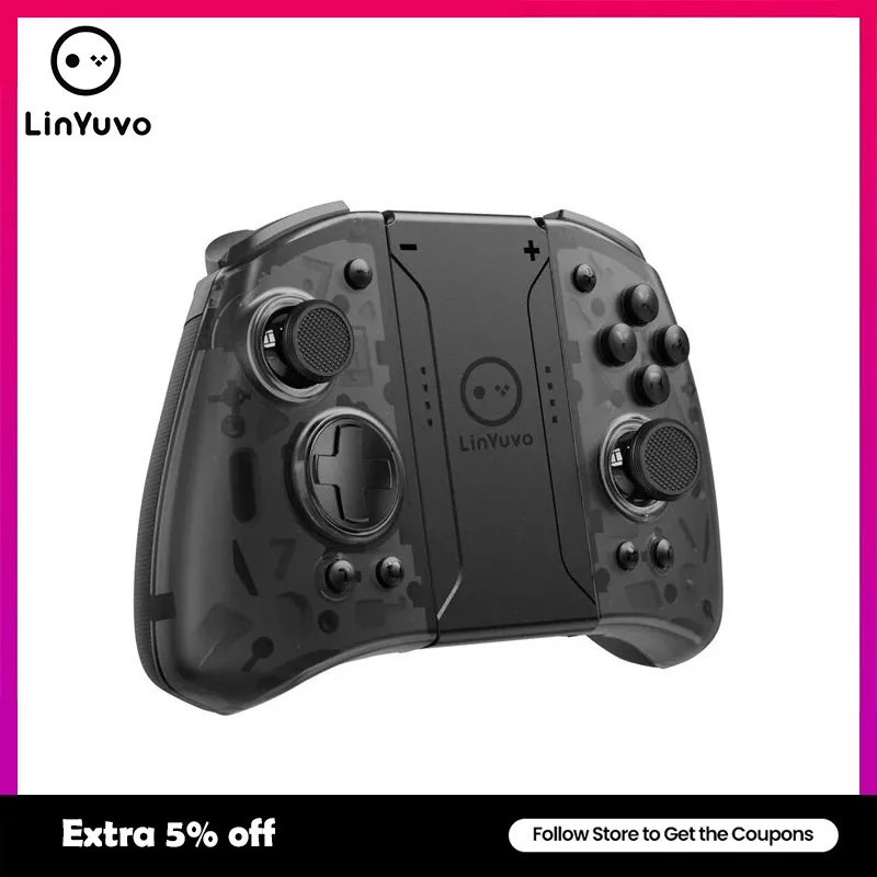 LinYuvo Wireless Gamepad Switch Controller Joypad for Nintendo Switch/ Oled/ Lite Gamepad Controller Bluetooth Auto Wake-up
LinYuvo Wireless Gamepad Switch Controller Joypad for Nintendo Switch/ Oled/ Lite Gamepad Controller Bluetooth Auto Wake-up